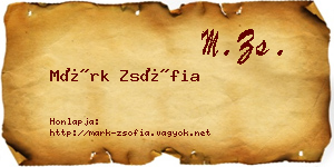 Márk Zsófia névjegykártya